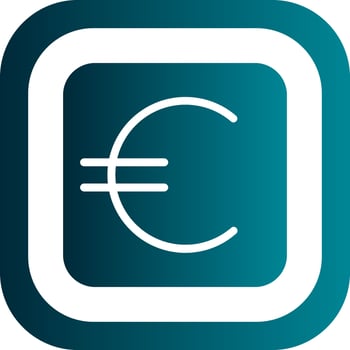Euro Sign Vector Icon Design