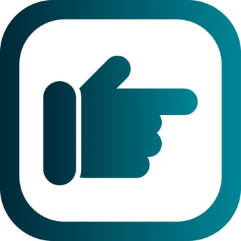 Hand Point Right Vector Icon Design
