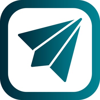 Paper Plane Vector Icon Design