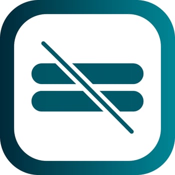 Not Equal Vector Icon Design