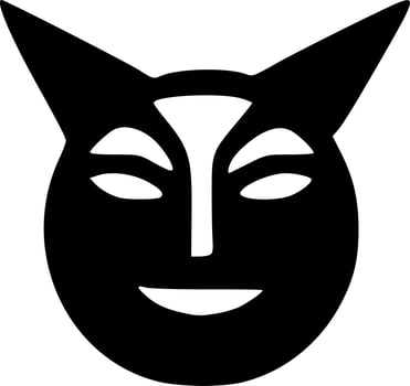 evil monster icon vector