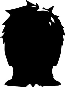 black man icon vector