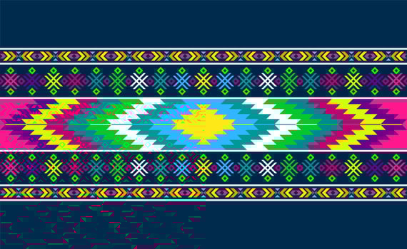 Pattern design with geometric shapes. vector