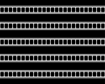 Seamless Filmstrip Motifs Pattern for Ornate, Decoration, Interior, Exterior, Background, Wallpaper, Cover or Graphic Design Element. Vector Illustration