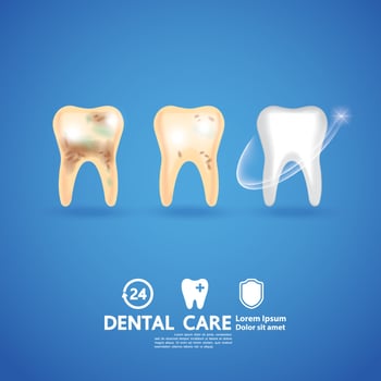 Dental care creative concept. vector