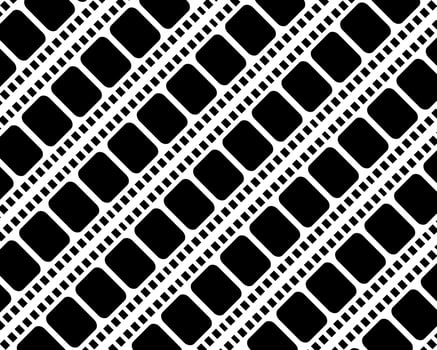 Seamless Filmstrip Motifs Pattern for Ornate, Decoration, Interior, Exterior, Background, Wallpaper, Cover or Graphic Design Element. Vector Illustration