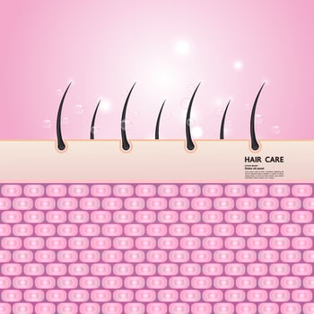 Hair protect and care technology concept illustration. vector