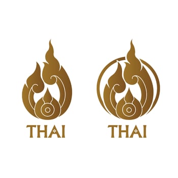 Thai Arts element for Thai graphic design vector illustration.