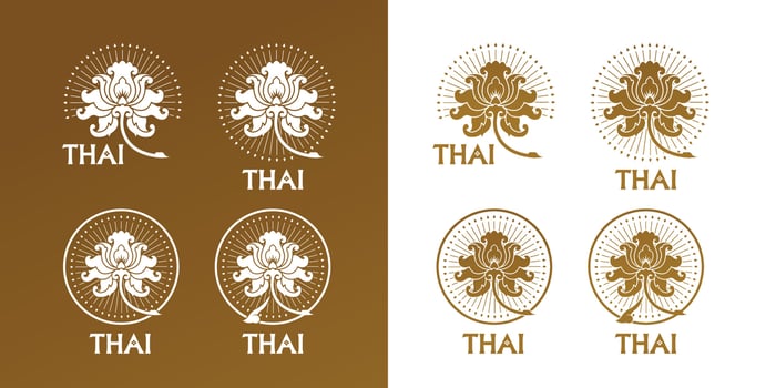 Thai Arts element for Thai graphic design vector illustration.