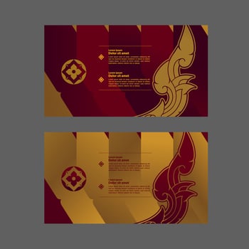 Thai Arts element for Thai graphic design vector illustration.