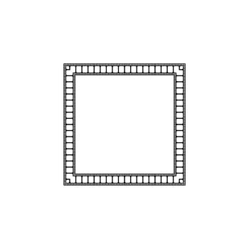 Filmstrip Motifs Frame for Ornate, Decoration, Interior, Exterior, Background, Wallpaper, Cover or Graphic Design Element. Vector Illustration