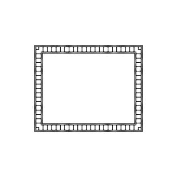 Filmstrip Motifs Frame for Ornate, Decoration, Interior, Exterior, Background, Wallpaper, Cover or Graphic Design Element. Vector Illustration