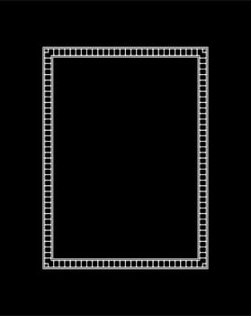 Filmstrip Motifs Frame for Ornate, Decoration, Interior, Exterior, Background, Wallpaper, Cover or Graphic Design Element. Vector Illustration