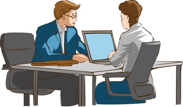 Office workers meeting png graphic clipart design