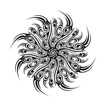 Mandala tribal sun vector