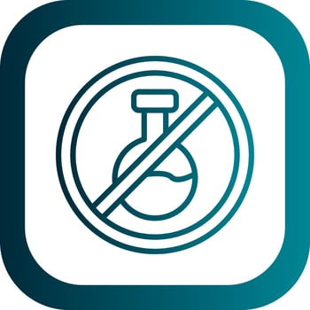 No Chemical Vector Icon Design