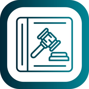 Law Book Vector Icon Design