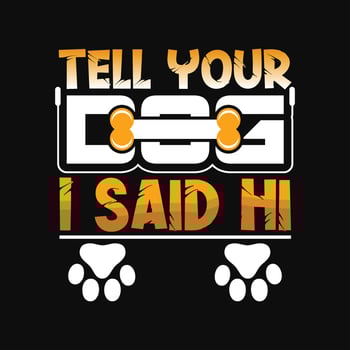 Dog T-shirt Design vector