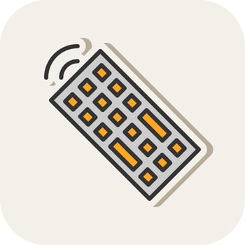 Remote Control Vector Icon Design