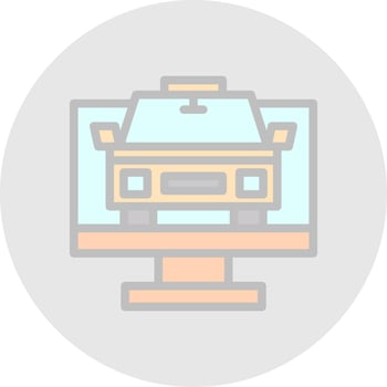 Taxi Vector Icon Design