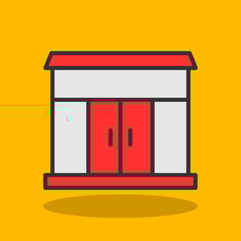 Storefront Vector Icon Design