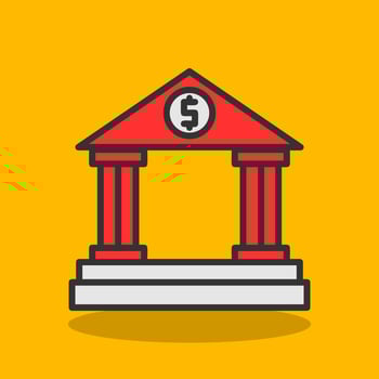 Bank Vector Icon Design