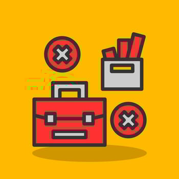 Job Loss Vector Icon Design