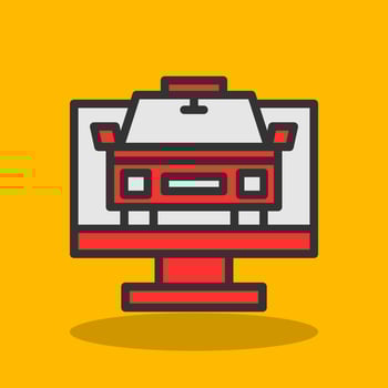 Taxi Vector Icon Design