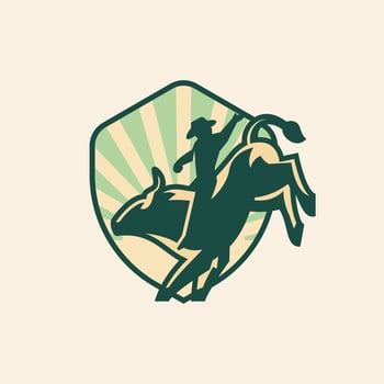 Shield Rodeo Logo vector