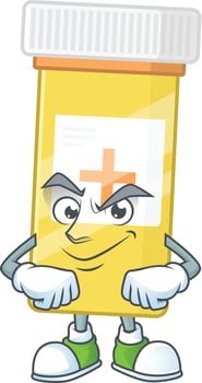 Medicine bottle Cartoon character vector