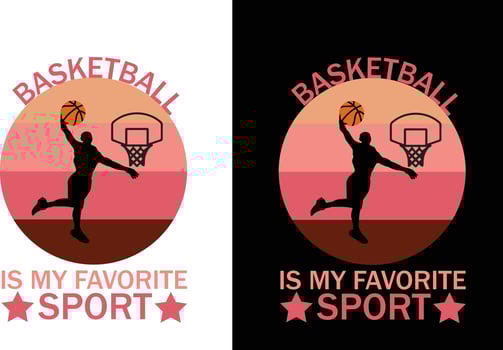 Basketball  t - shirt design vector