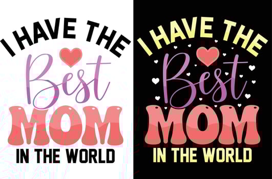 Mom t -shirt design vector