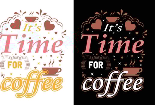 coffee t-shirt design vector