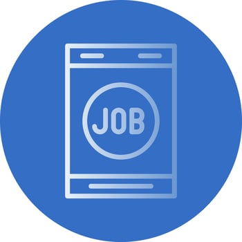 Job Search Vector Icon Design