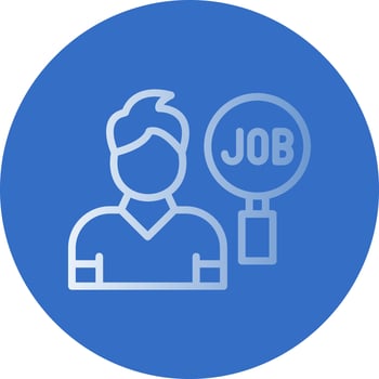 Job Search Vector Icon Design