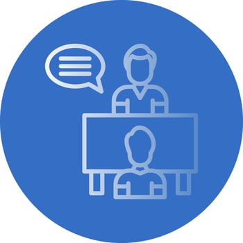 Interview Vector Icon Design
