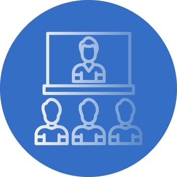Video Conference Vector Icon Design