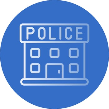 Police Station Vector Icon Design