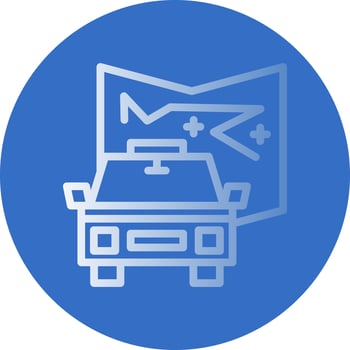 Route Vector Icon Design