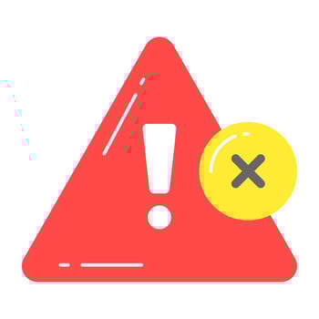 Well designed vector of warning in trendy style, editable icon