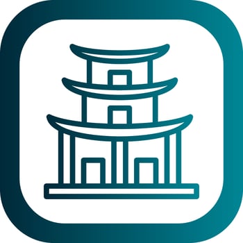 Temple Vector Icon Design