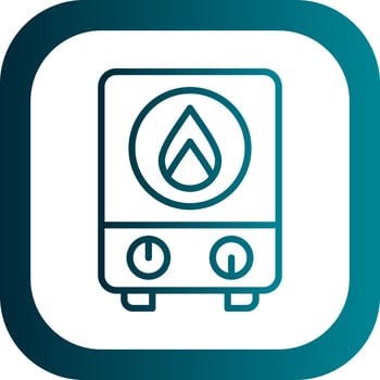 Water Heater Vector Icon Design