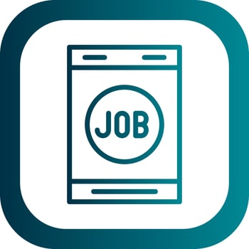 Job Search Vector Icon Design