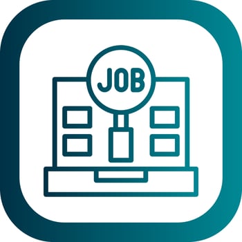 Job Search Vector Icon Design