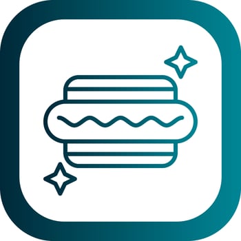 Hot Dog Vector Icon Design