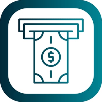 Money Withdrawal Vector Icon Design