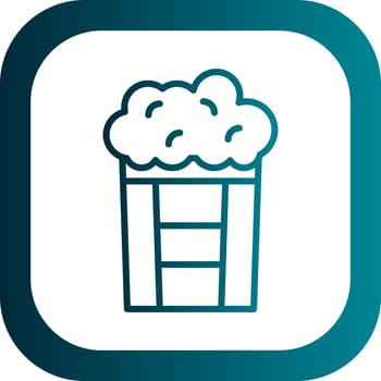 Popcorn Vector Icon Design