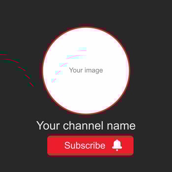 Subscribe, bell button . Red button subscribe to channel, vector