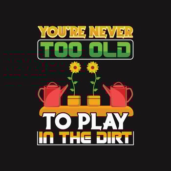 Gardening T-shirt Design vector