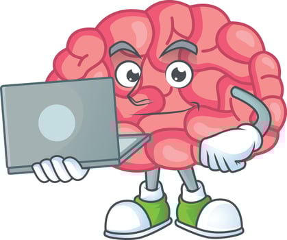 Brain Cartoon character vector
